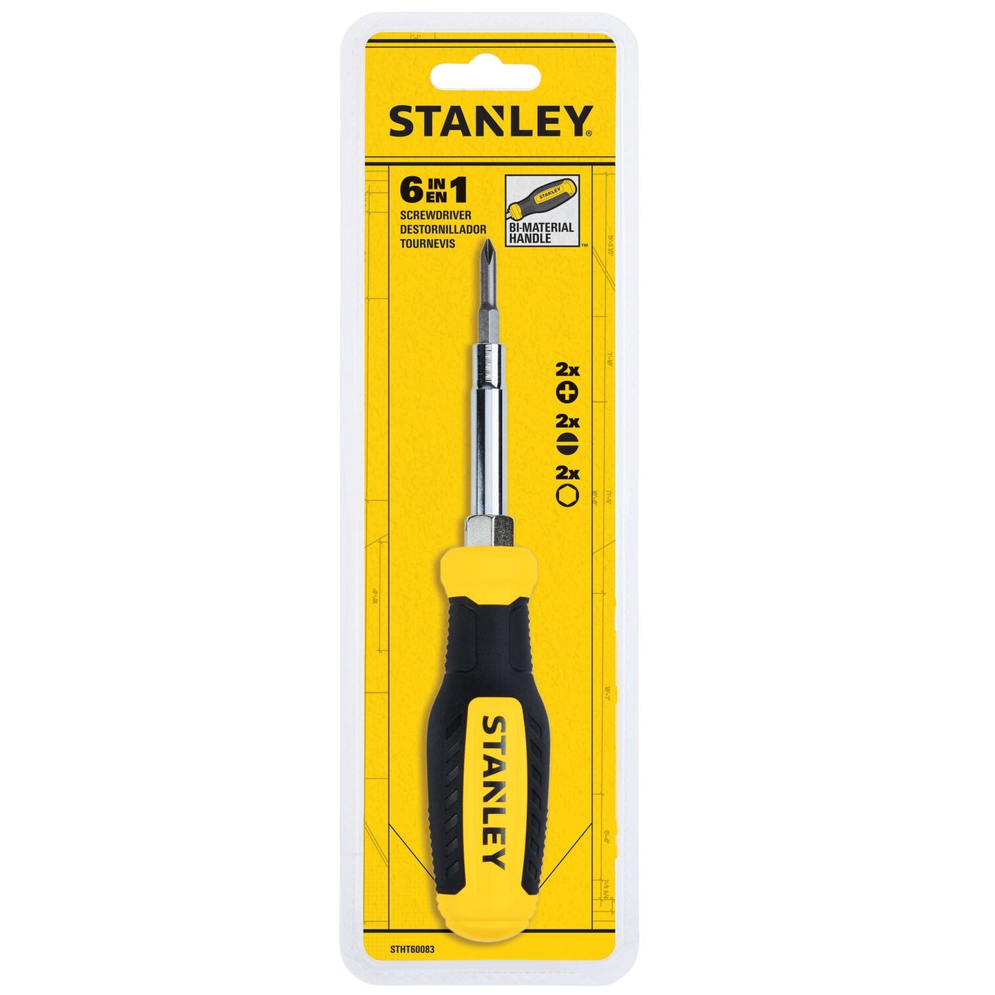 STANLEY® STHT60083 6-in-1 Quick Change Interchangeable Screwdriver